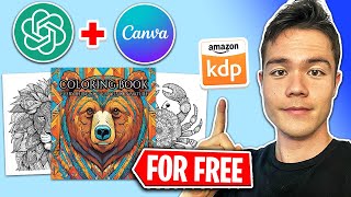 How to make a Coloring Book FAST with AI  Amazon KDP Tutorial with ChatGPT Midjourney AI and Canva [upl. by Leimad]