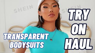 4K Transparent Bodysuits Try On Haul [upl. by Lajes]