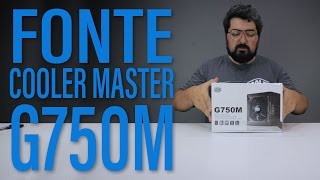 Fonte Cooler Master G750M  Unbox  Modding It [upl. by Lark]