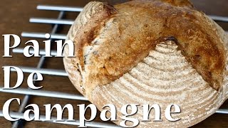 Pain De Campagne vegan ☆ 天然酵母でカンパーニュ [upl. by Melly]