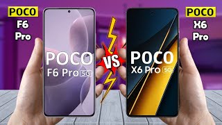 Poco F6 Pro Vs Poco X6 Pro  Full Comparison 🔥 Techvs [upl. by Noll]