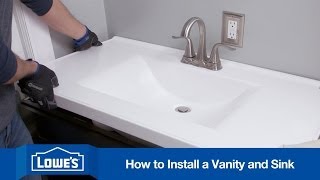 How To Install a Bathroom Vanity [upl. by Nathalie]