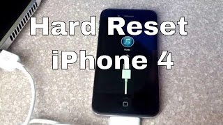 Hard reset iphone 4 [upl. by Netta443]