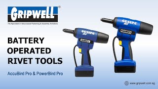 GESIPA AccuBird Pro and PowerBird Pro Battery Rivet Tools [upl. by Nanreik]