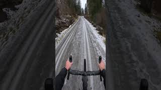 Icy 🇳🇴 orbea gravel 45nrth gravelbike cycling [upl. by Nalod]