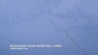 RC228 Giant Smoke Tail  5 Shot [upl. by Aenaj]