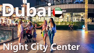 Night Burj Khalifa Dubai Walking Tour 4K🇦🇪 [upl. by Jose]