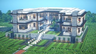 Minecraft Modern Mansion Tutorial  Interior  Architecture Build 14 [upl. by Bekki]