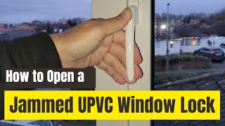 Quick Fix Open and Replace a Stuck UPVC Window Lock in Minutes [upl. by Alilahk448]