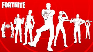 All Legendary TikTok Dances amp Emotes in Fortnite Oh Shhh Out West Hit It [upl. by Enohpets]