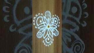 Daily Rangoli trending shortvideo viralvideo daily rangoli simple easydots 456 dots [upl. by Oiredised]