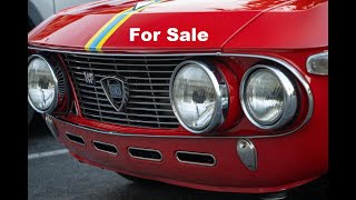 1970 Lancia Fulvia Rallye 16 HF Fanalone 1600 Group 4 FIA Legend 5 Speed Dog Leg For Sale Car Cave [upl. by Akiaki254]