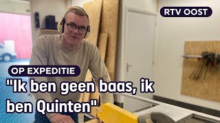 18 jaar en je eigen bouwbedrijf Quinten is de jongste aannemer van Nederland  RTV Oost [upl. by Leroi]