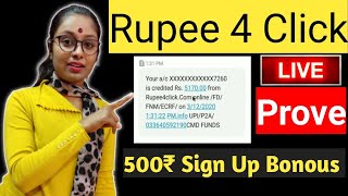 Rupee 4 Click  Rupee 4 Click Withdrawl  Rupee 4 Click Payment Prove  Earn Daily Rs 3000 Paytm [upl. by Devlin]