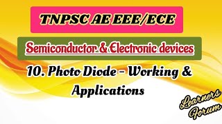 10 Photodiode  Working Construction amp Applications  Semiconductor Devices [upl. by Paddy251]