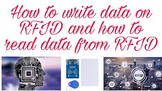 How to write data on RFID [upl. by Sammie647]