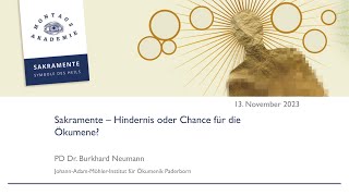 Montagsakademie am 131123 – PD Dr Burkhard Neumann [upl. by Lletniuq]