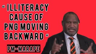 JAMES MARAPE ADMITS ILLITERATE amp SEMISKILLED CITIZENS CAUSE OF PNG NOT GROWING  OVERPOPULATION [upl. by Rusel]