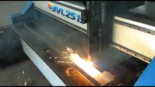 Plasma Cnc JVL 3015cut corte aço [upl. by Su912]