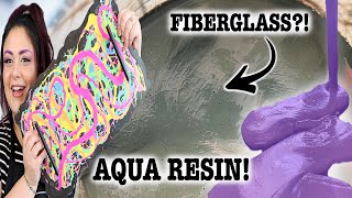 Is AQUA RESIN Worth It MIXING FIBERGLASS IN Experimenting W RESIN ALTERNATIVES [upl. by Thema]