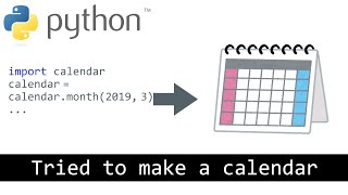 Python でカレンダー制作 [upl. by Sdlonyer360]