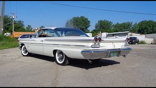 1960 Pontiac Bonneville 2 Door Bubbletop in White amp Ride on My Car Story with Lou Costabile [upl. by Aruol]