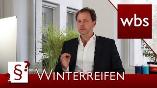 Darf ich im Winter mit Sommerreifen fahren  Kanzlei WBS [upl. by Roselani]