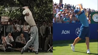 Comparing Young Ben Hogans Swing To Modern Golf Stars [upl. by Down]