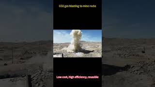 Carbon dioxide gas explosion co2blasting co2rockblasting blastingmining [upl. by Kuehn340]