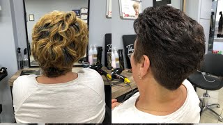 Makasla kısa saç kesimi  short haircut [upl. by Jeritah]