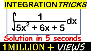 INTEGRATION SHORTCUT METHOD Trick to calculate Integrals for Quadratics [upl. by Burkhard]