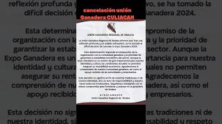 CULIACAN SINALOA Cancela feria ganadera [upl. by Diantha]