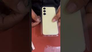 Samsung s24 membrane and lamination unboxing smartphone youtubeshorts shortvideo glass tech [upl. by Rebna451]