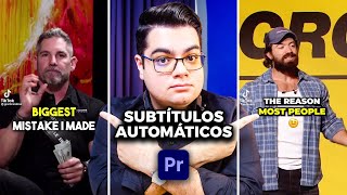 Subtítulos en Reels y Tiktok como Grant Cardone y Alex Hormozi  Tutorial Adobe Premiere en español [upl. by Ahsiaa]