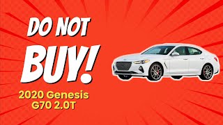 2020 Genesis G70 20T  10 Reasons NOT to Buy 🚗💔 [upl. by Carol-Jean]