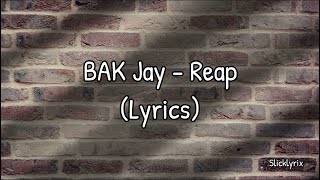 BAK Jay  Reap Lyrics [upl. by Inohtna]