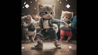 【AI Cat Dance⑭】 cat ai dancing music cute I created a video of cute AIgenerated cats dancing [upl. by Nahtam]