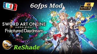 Sword Art Online Fractured Daydream 60FPS MOD FSR 4K l Ryujinx 111403 l NS ReShade Gameplay [upl. by Jezabelle]