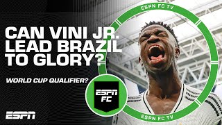 Can Vinícius Júnior lead Brazil to GLORY in World Cup qualifier 👀  ESPN FC [upl. by Lancelot]