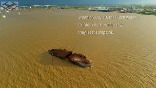 The Goslar ship sunken in may 1940 Paramaribo [upl. by Ettedanreb26]