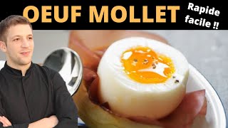 Comment faire un OEUF MOLLET en 6 minutes [upl. by Nirahs]