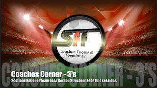 SFF Coaches Corner  Gordon Strachan takes Passing 3s Session [upl. by Wohlert]