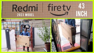 Redmi 43 inches 4k Ultra HD Smart Fire Tv  Unboxing  Flipkart Open Box Delivery Process  Best Tv [upl. by Reviere]