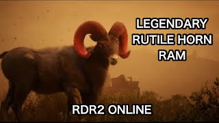 LEGENDARY RUTILE HORN RAM RED DEAD REDEMPTION 2 ONLINE LOCATION HUNT HARRIET MISSION NATURALIST [upl. by Snevets]