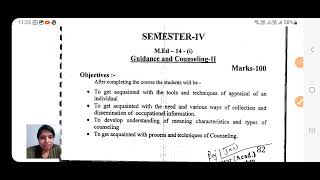 Guidance and Counseling 2 Med 4th semester syllabus  Med 4th Semester Classes  Med Classes Med [upl. by Eugenia220]