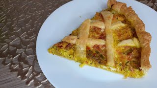 recette pâte feuilleté poulet et légumes [upl. by Jammin953]