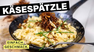 KÄSESPÄTZLE REZEPT Wie auf der Skihütte 🎿🧀  einfachgeschmack [upl. by Amre]