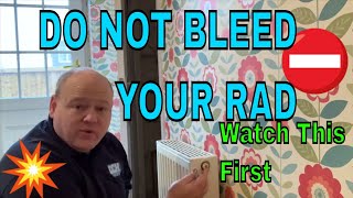 How To Bleed A Radiator  Don’t try it until you watch this [upl. by Aehtela804]