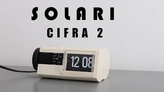 【 Vintage Flip Clock 】Solari Cifra 2 Made in Italy 1970s [upl. by Ojyma102]