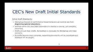 CECs Standards Development Setting the Foundation for the Future of Special Education [upl. by Walley]